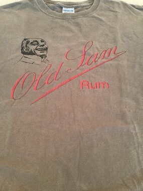 Rare Old Sam Rum Newfoundland Labrador Liquor Pre-2021 Discontinued Tee Medium
